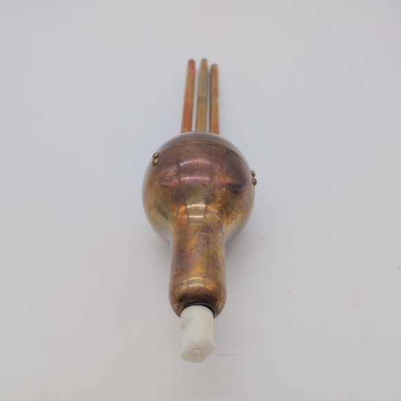 Traditional Hulusi Brass 3 Pipe Flute with Case Chinese - Picture 4 of 6